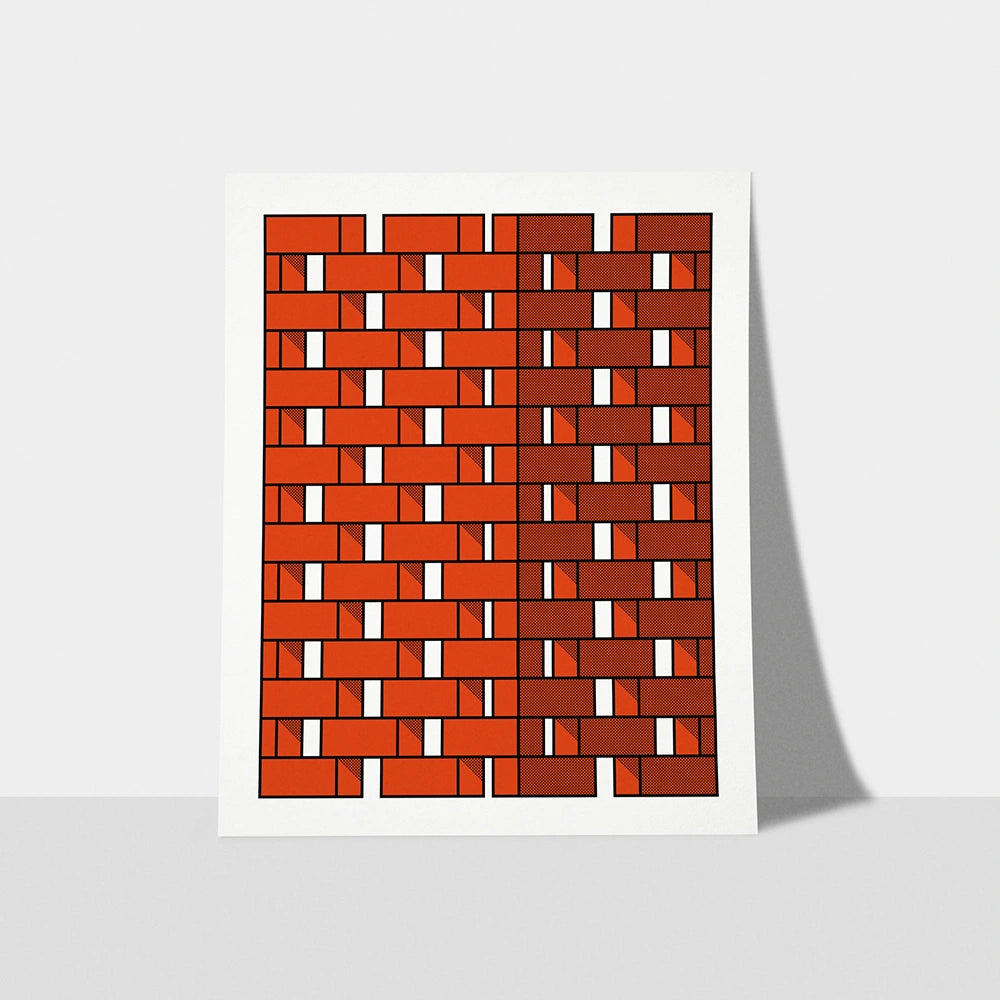 Solid Brick Red Clay Screen Printing Limited Edition