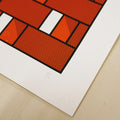 Solid Brick Red Clay Screen Printing Limited Edition