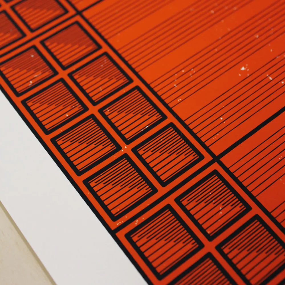 Bricks Red Clay Screen Printing Limited Edition