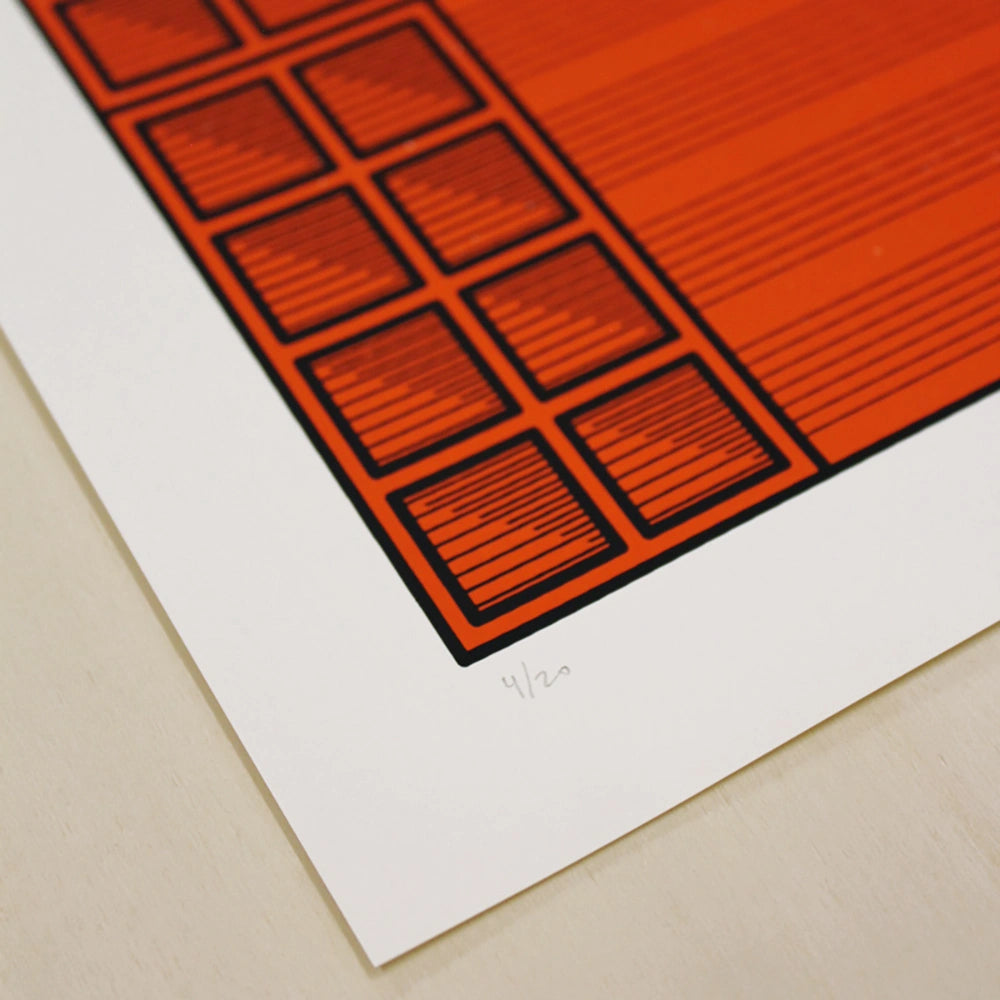 Bricks Red Clay Screen Printing Limited Edition