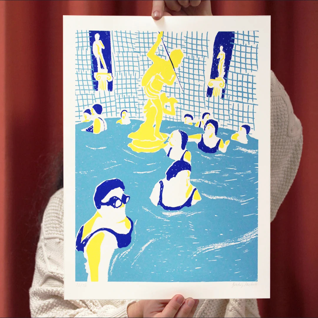 screen printing edition epoca balnear beatriz machado