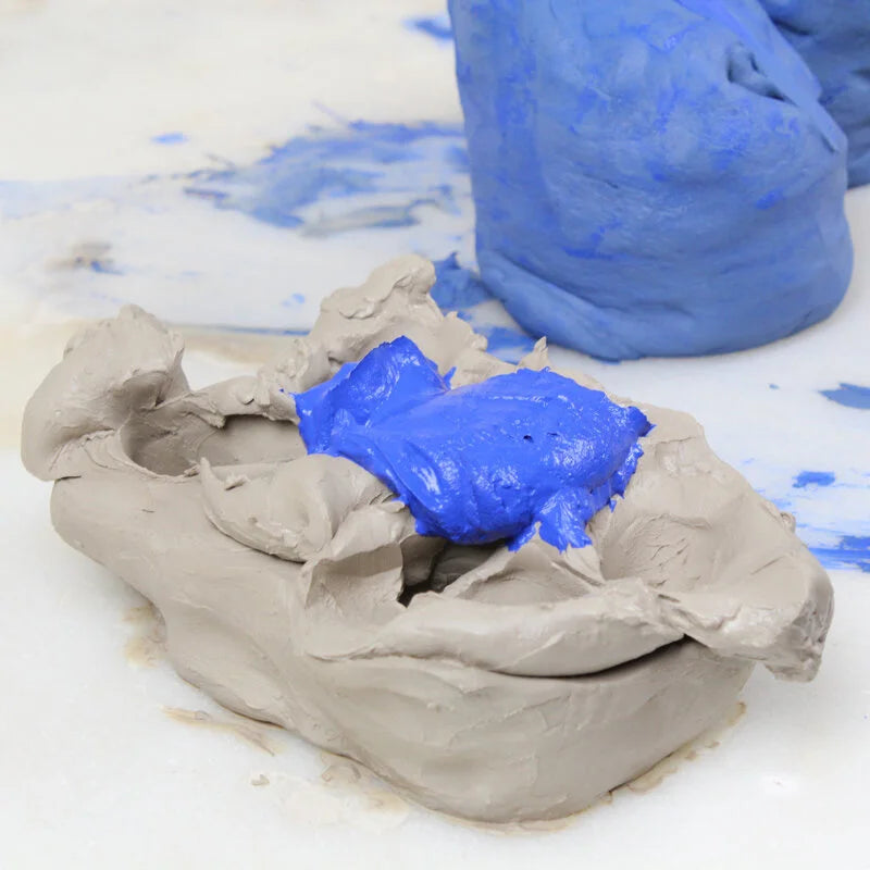 colored clay process