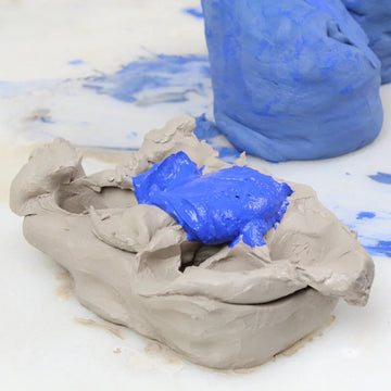 colored clay process