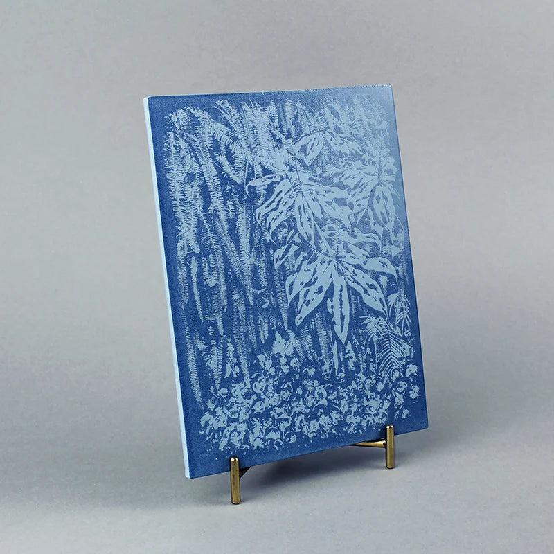 screen printed tile with glaze. Limited edition. Illustration by FICA