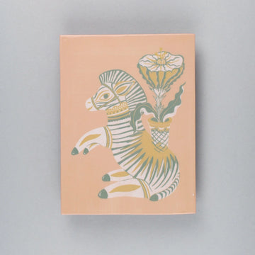 screen printed tile with cengobe. Limited edition. Illustration by henriette arcelin