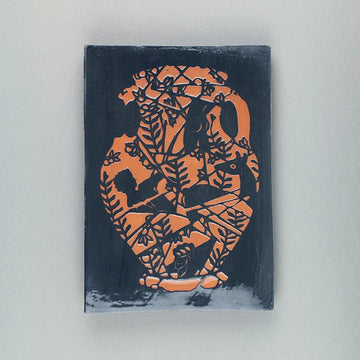 screen printed tile on ceramic / low relief. Limited edition. Illustration by Tom Maryniak